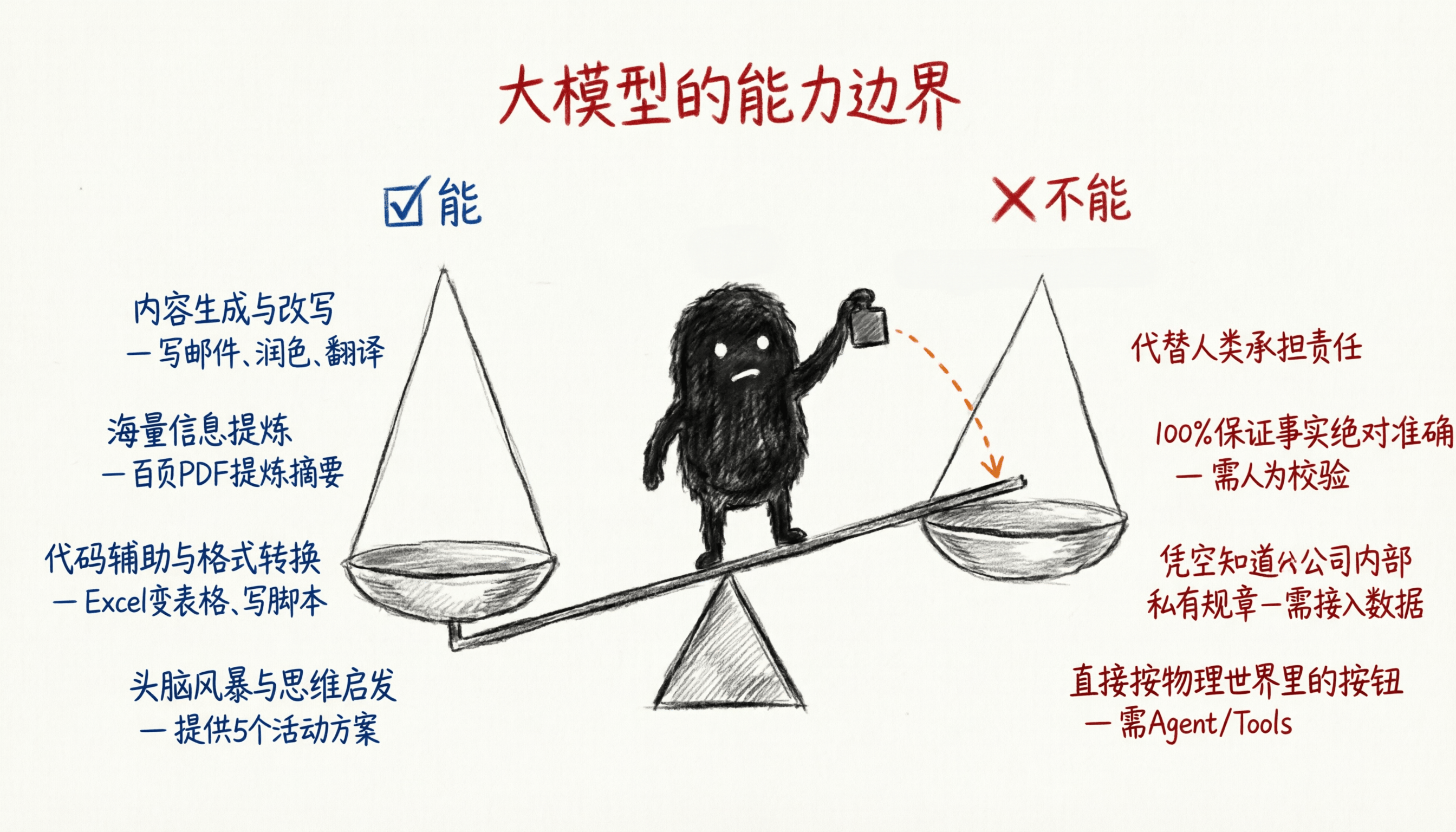 大模型能做什么、不能做什么